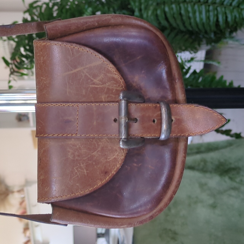 Brown Leather Crossbody Bag
